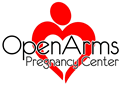 Logo for Open Arms Pregnancy Center.