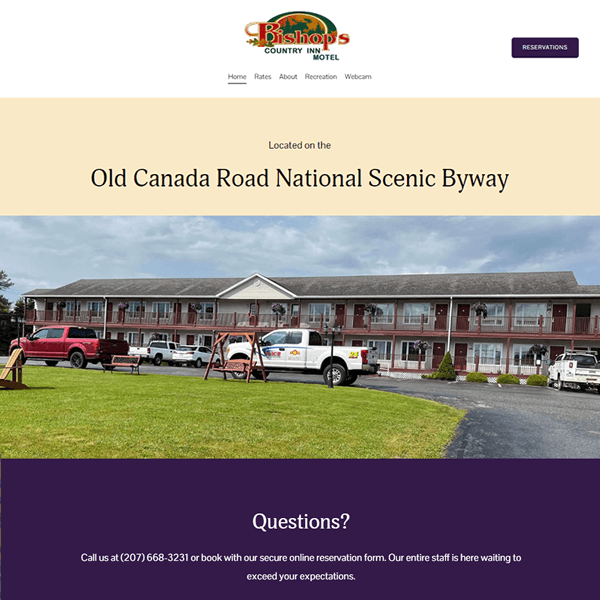 Link to Bishop's Country Inn & Motel website.