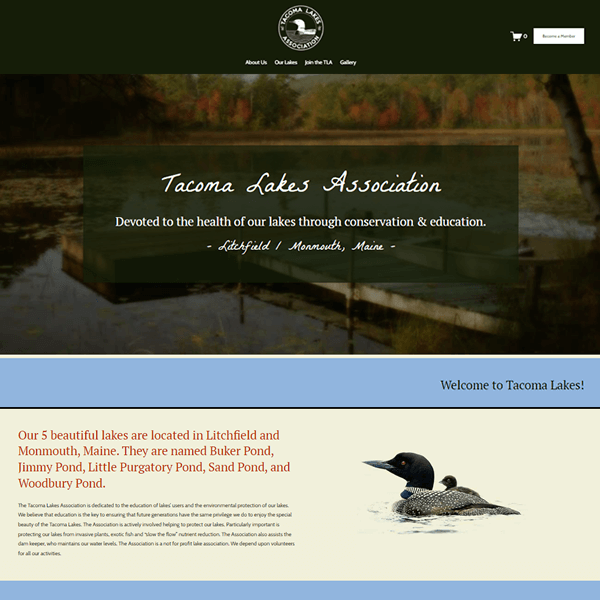 Link to Tacoma Lakes Association website.